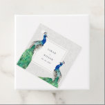 Elegant Classy Ornate Watercolor Peacock Wedding Favor Tags<br><div class="desc">Classy Ornate Watercolor Peacock Collection- it's an elegant watercolor Illustration of colorful bright peacock,  with an ornate border.  Perfect for your modern classy wedding & parties. It’s very easy to customize,  with your personal details. If you need any other matching product or customization,  kindly message via Zazzle.</div>