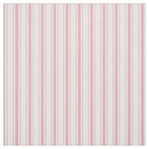 Elegant Classy Rustic Pink French Ticking Stripes Fabric