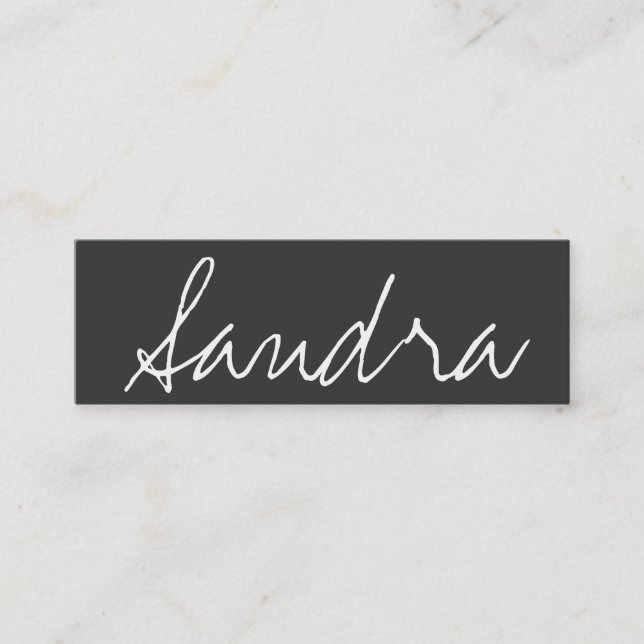 Elegant classy skinny Makeup Artist business card (Front)