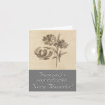 [ Thumbnail: Elegant, Classy "Thank You For Your Dedication" Card ]