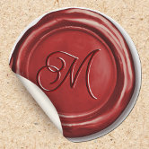 Monogram Return Address Wedding Envelope Seal