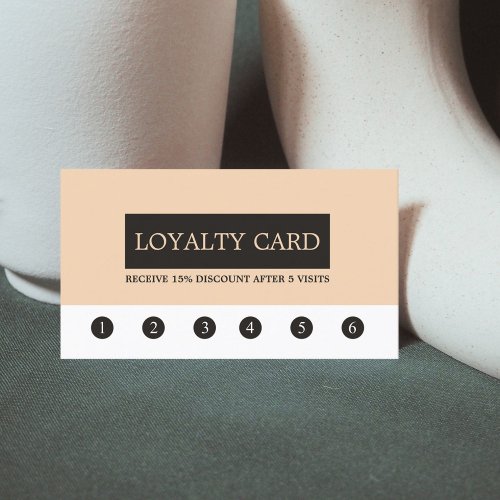 Elegant Clean Beauty Salon Loyalty Card