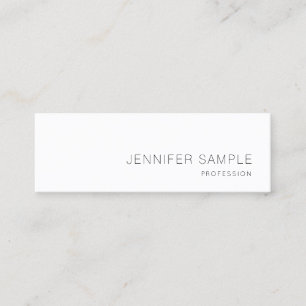 Elegant Clean Design Professional Plain Lovely Mini Business Card