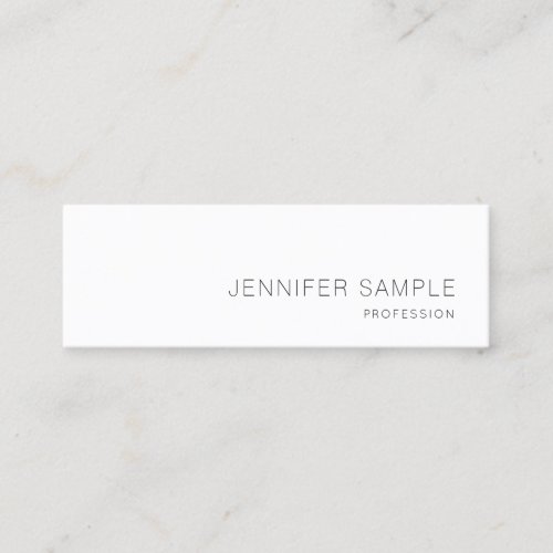 Elegant Clean Design Professional Plain Lovely Mini Business Card