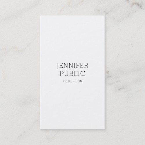 Elegant Clean Design Professional Plain Modern Business Card