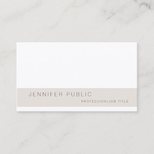 Elegant Clean Design Template Professional Modern Business Card