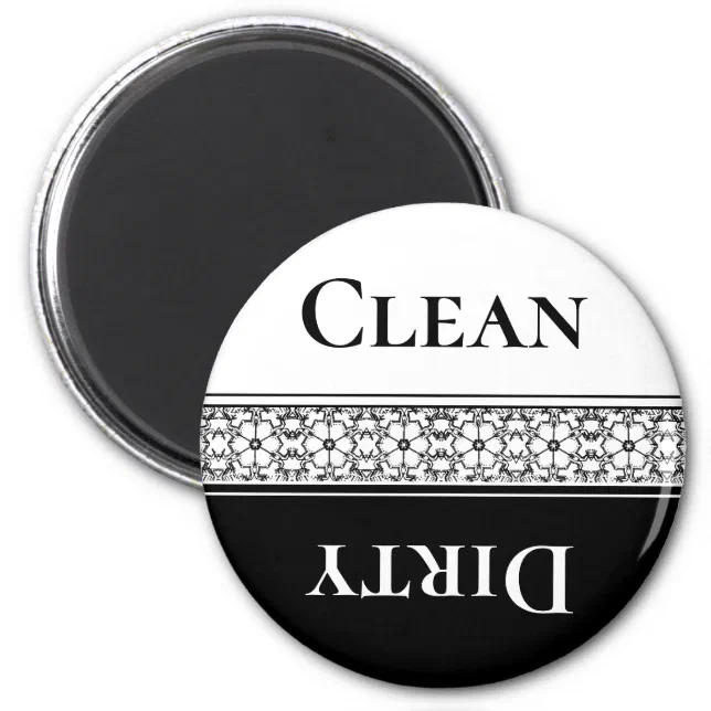 Elegant Clean Dirty Dishwasher Magnet