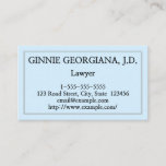 [ Thumbnail: Elegant & Clean Lawyer Business Card ]