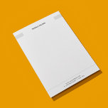Elegant Clean Light Grey White Consultant Letterhead<br><div class="desc">Elegant fully customizable letterhead template. Clean design with light grey/white colors.</div>