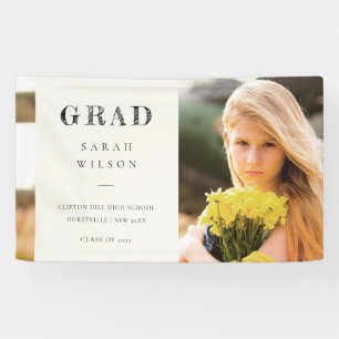 Elegant Clean Minimal Clean Photo Graduation Banner