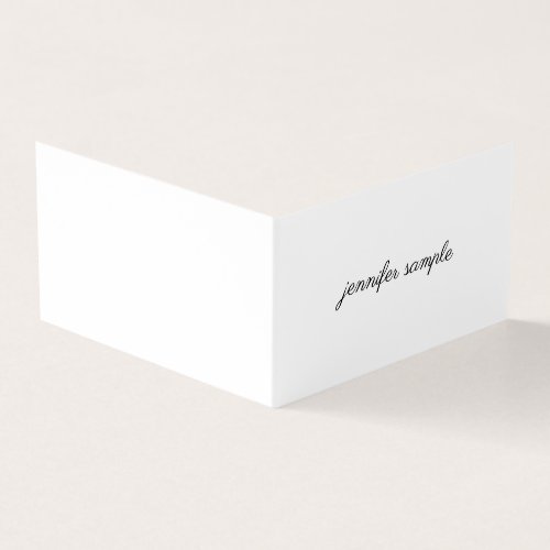 Elegant Clean Modern Minimalist Trendy Template Business Card