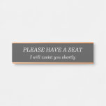 [ Thumbnail: Elegant, Clean "Please Have a Seat" Door Sign ]