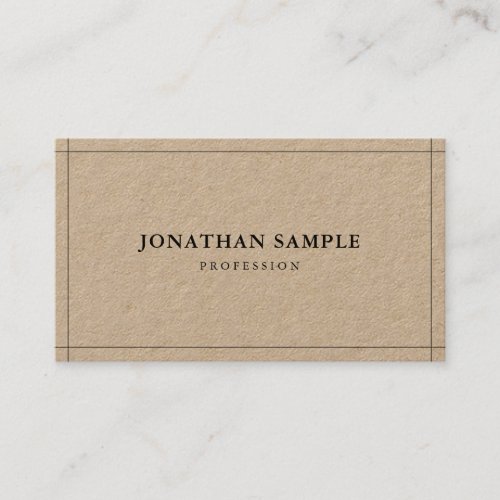 Elegant Clean Professional Modern Plain Luxury Business Card