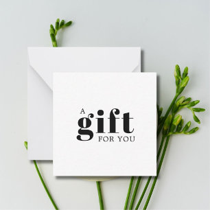 Elegant Clean Stylish Black White Beauty Salon Note Card