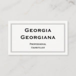 [ Thumbnail: Elegant & Clean, With Triple-Line Border Business  Card ]