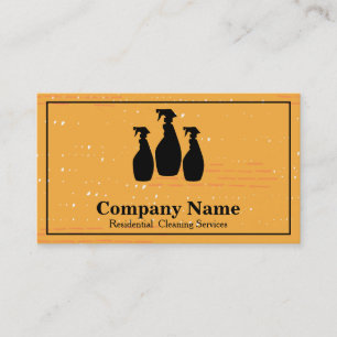 Elegant Cleaning Service Glitter Bokeh Business Ca Business Card