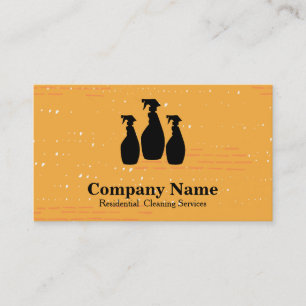 Elegant Cleaning Service Glitter Bokeh Business Ca Business Card