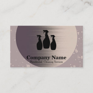 Elegant Cleaning Service Glitter Bokeh Business Ca Business Card