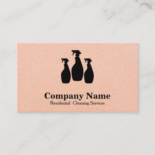 Elegant Cleaning Service Personalized  Business Card