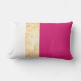 Tall Pink And Gold With Bow Shoes, Pink Stripe Throw Pillow By