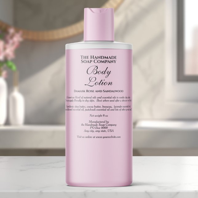 Elegant Clear w Black Text Cosmetics Bottle Label (Creator Uploaded)