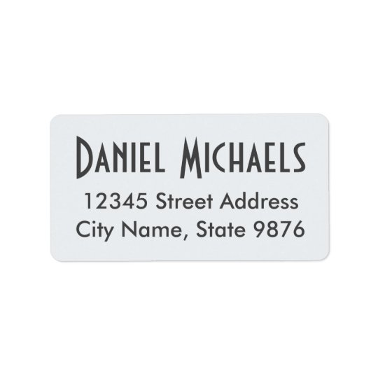 Elegant Clear White Custom Address Label