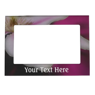 Elegant Clematis Flower Magnetic Frame