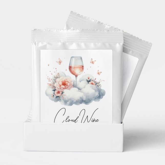 Elegant Cloud Wine Bridal Shower Margarita Drink Mix (Pair)