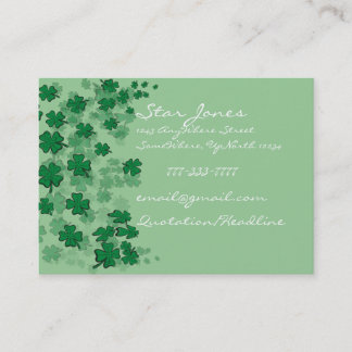 Elegant Clover Business Card -
