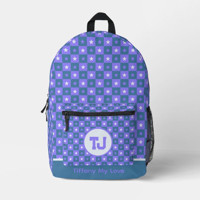 Elegant Coach Vacation Personalized Backpack (Front)