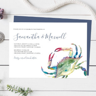 Elegant Coastal Wedding Invitation