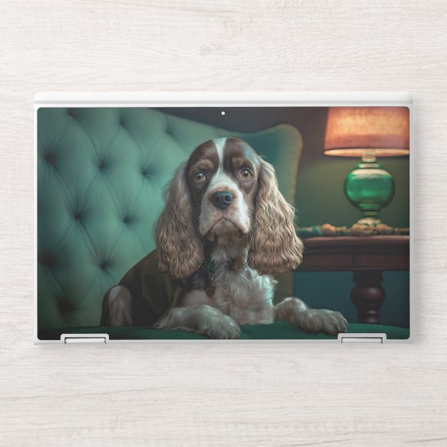 Elegant Cocker Spaniel Classic Portrait Design HP Laptop Skin (Front)