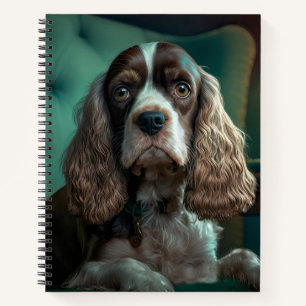 Elegant Cocker Spaniel Classic Portrait Design Notebook