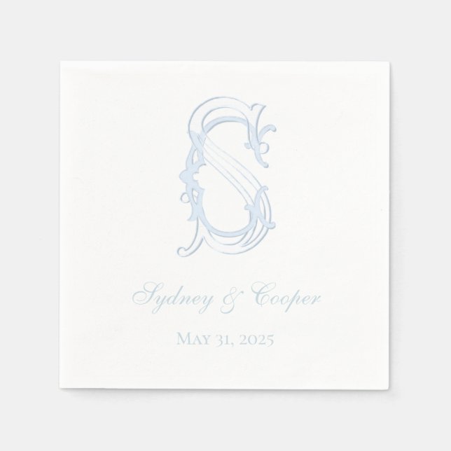 Elegant Cocktail Napkins (Front)