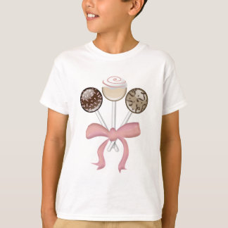 Elegant Cocoa Damask Cake Pop T-Shirt