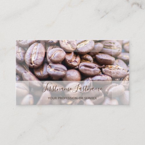 Elegant coffee beans Barista and Coffee fellows Business Card
