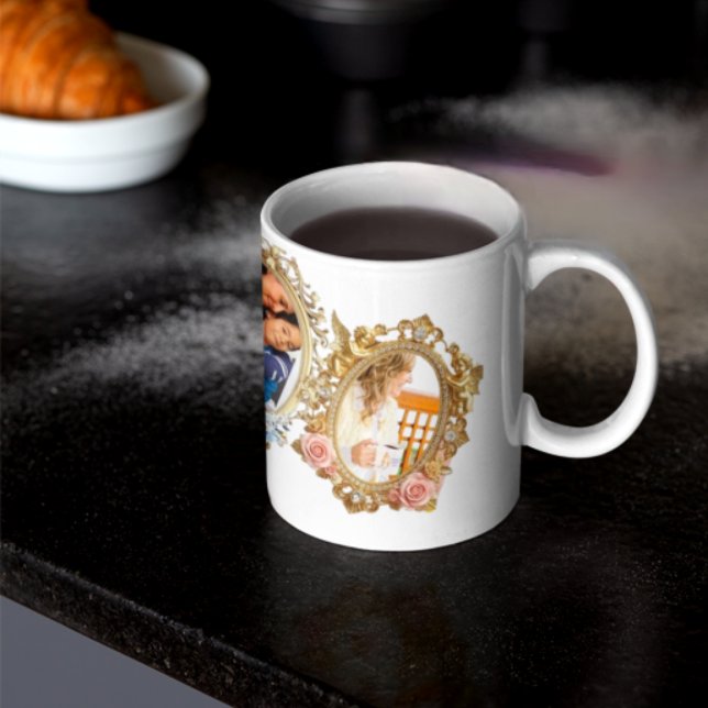 Elegant Coffee Mug with Classic Gold Frame - Desig (Creator Uploaded)