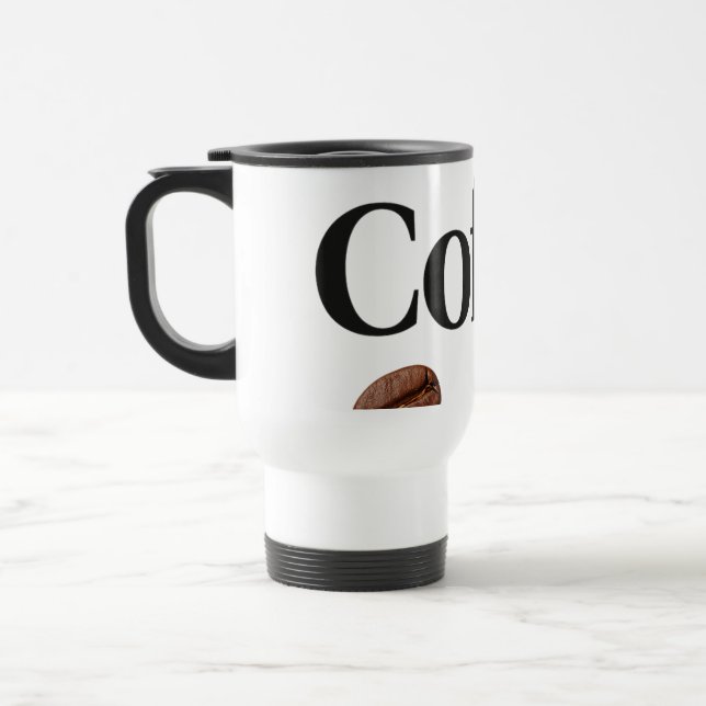 Elegant Coffee Mug with "Coffee" Text – Perfect Gi (Left)