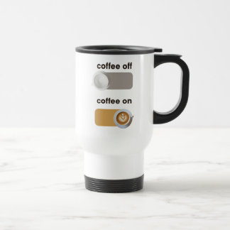 Elegant Coffee on Coffee Off Travel Mug