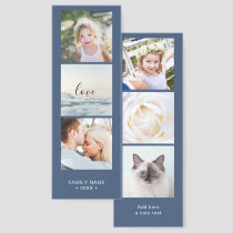 Elegant Collage | Personalized 6 photos and text Bookmarks