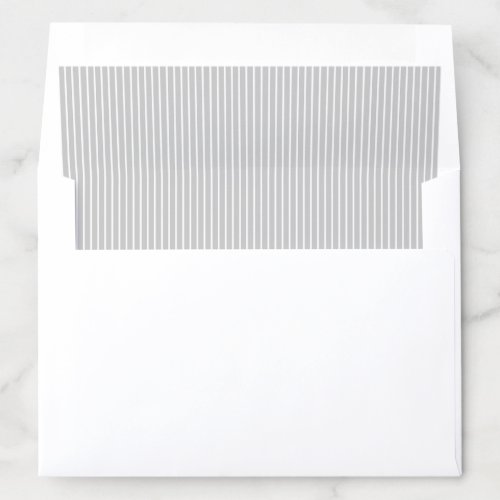 Elegant color editable classy gray stripes envelope liner