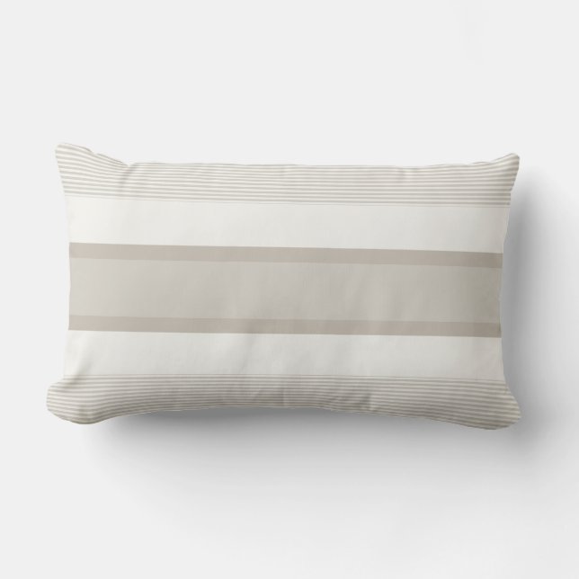 Elegant Color Harmony Modern Chic Striped Template Lumbar Pillow (Front)