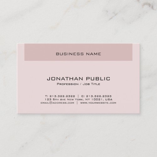Elegant Color Harmony Modern Simple Professional Business Card