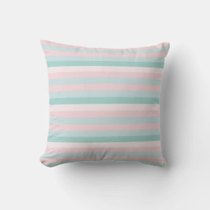 Elegant Color Harmony Pink Blue Green Template Throw Pillow