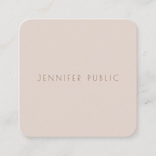 Elegant Color Harmony Professional Template Luxury Square Business Card