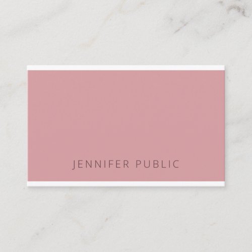 Elegant Color Harmony Simple Design Template Chic Business Card