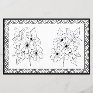 Elegant Color Your Own Personalized Stationery 