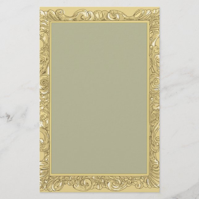 Elegant Colored Personalized Stationery (Front)