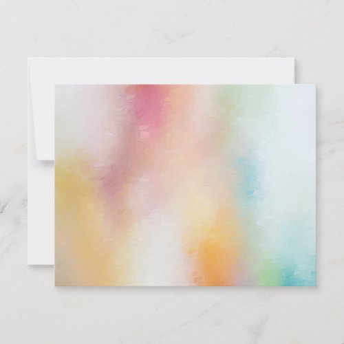 Elegant Colorful Abstract Art Blank Modern Trendy Note Card