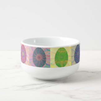 Elegant, Colorful Abstract Eggs Art